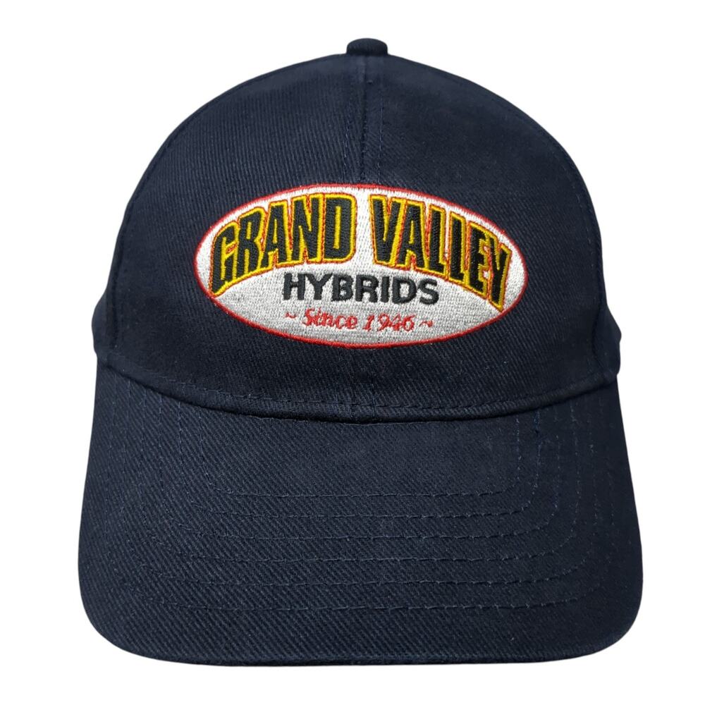 Grand Valley Hybrids Strapback Baseball Cap Blue One Size Adjustable Impact